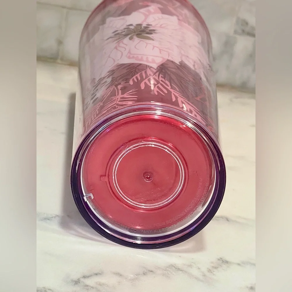 Starbucks 2022 Holiday Enchanted Forest Pearl Venti Tumbler‎ 24oz Cold Cup